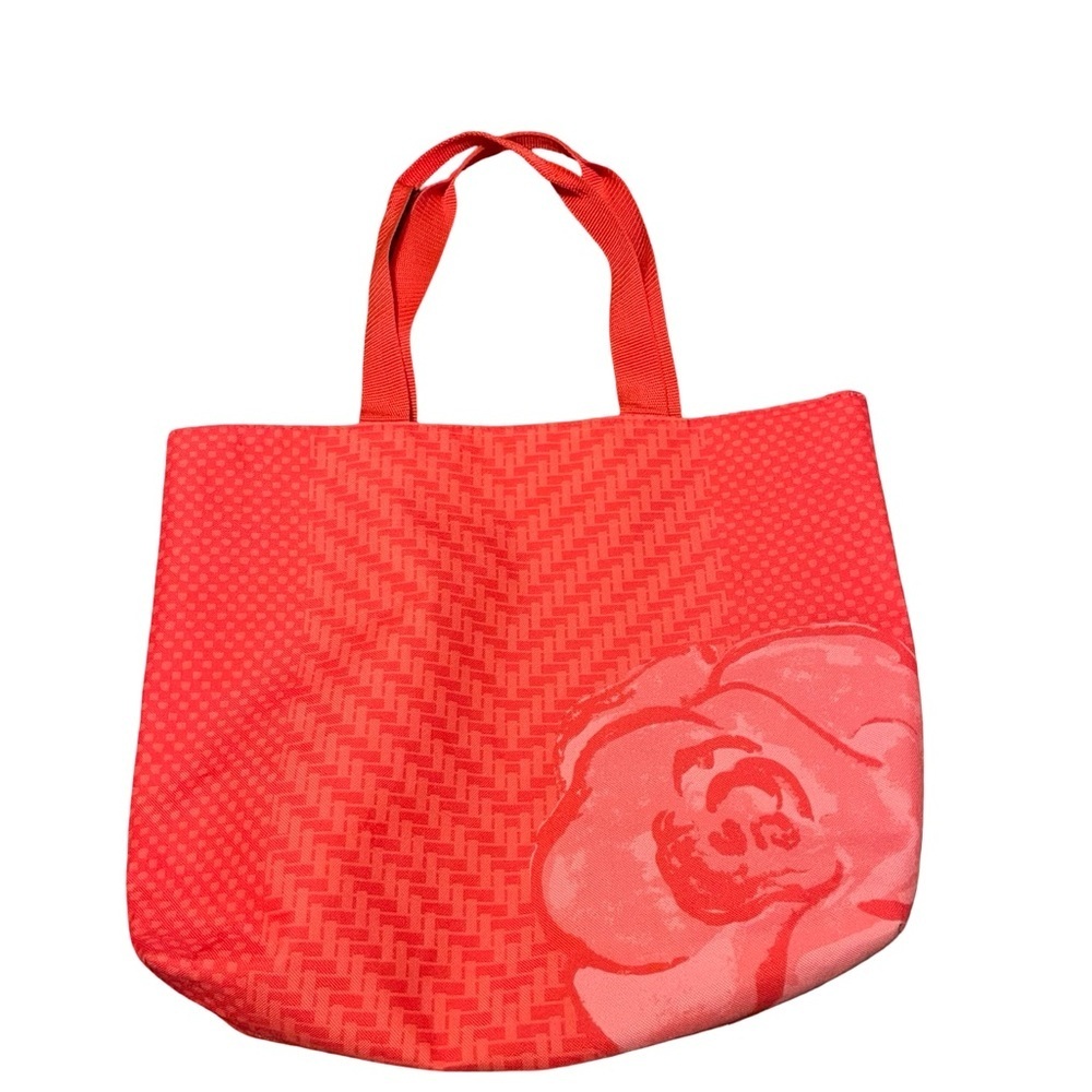 Lancôme floral Red everydayTote Bag. Beach ready/school/ college/ market bound.